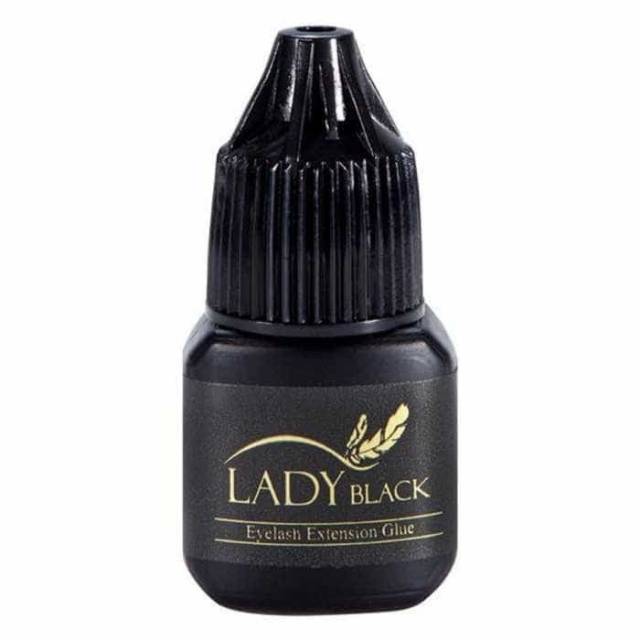 Lady black glue for eyelash extension with POUCH