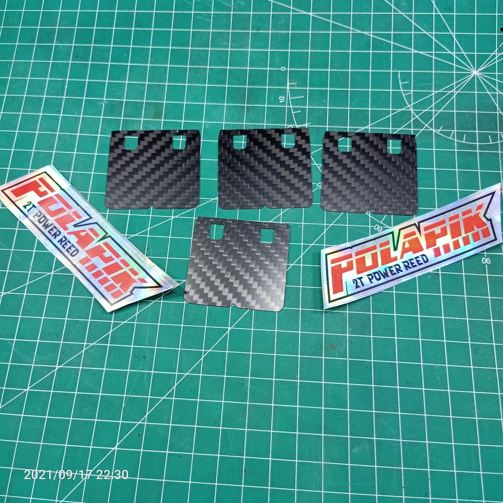 Lidah membran carbon vforce 3 Rx King  PLAT LIDAH MEMBRAN CARBON VFORCE 3 RXKING RX-KING RXS RXK RED
