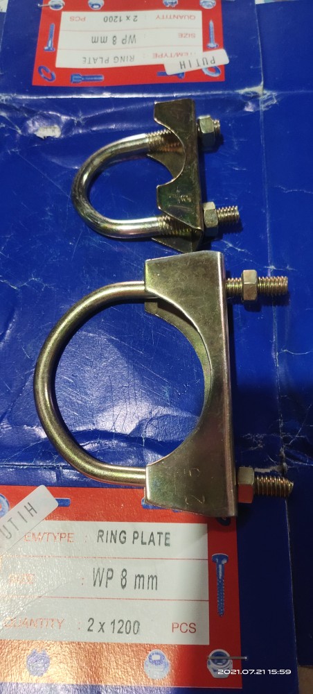 Mc - 2 1/2 Klem Knalpot / Muffler Clamp / Exhaust Clamp / Klem U