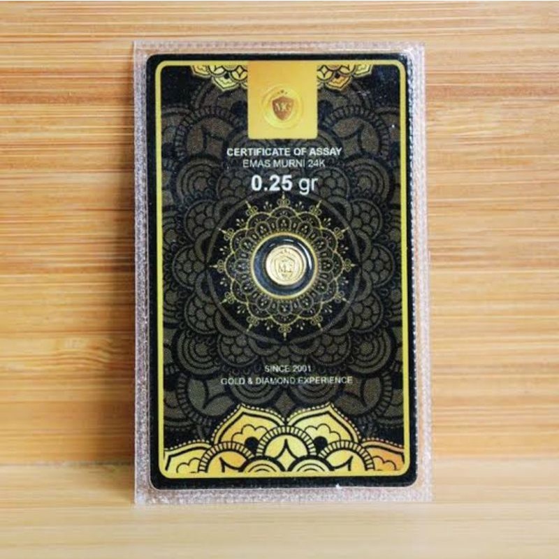 MINIGOLD MINI GOLD 0,25 gram Koin Coin Emas Murni Logam Mulia Sertifikat Nota Resmi Bisa Tukar ANTAM