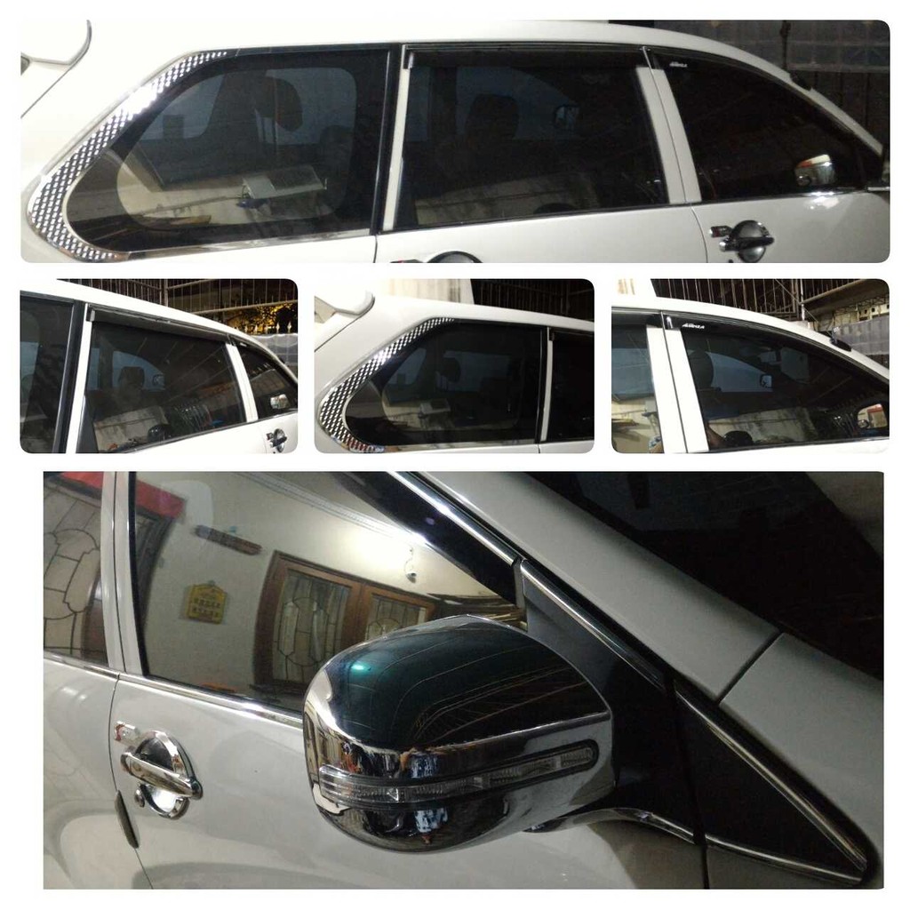 List Kaca Samping Chrome Full  / Keliling All New Avanza / Xenia / Veloz CUSTOME