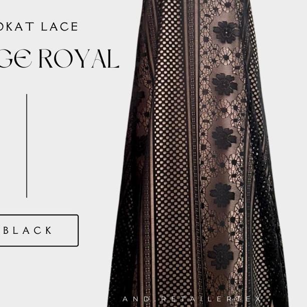 ❃ Kain Brokat Lace Vintage Royal Hitam Black dan Lilac ✩