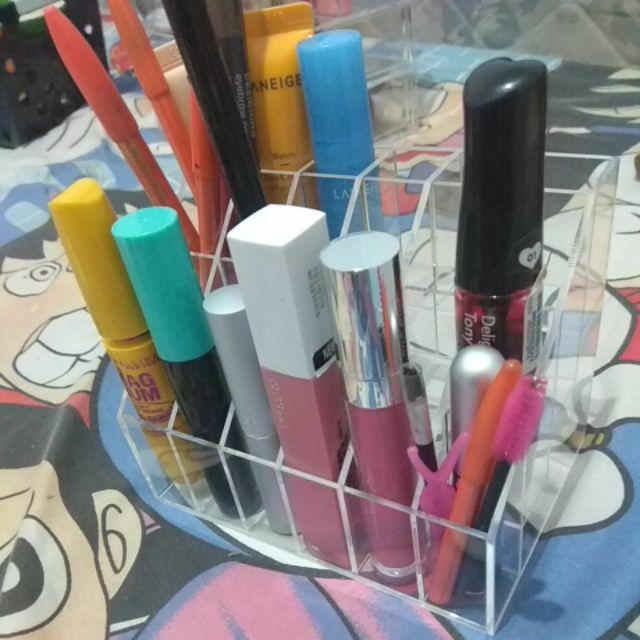 Tempat Lipstik Akrilik,acrylic Display Uk Kotak 2x2cm Isi 24