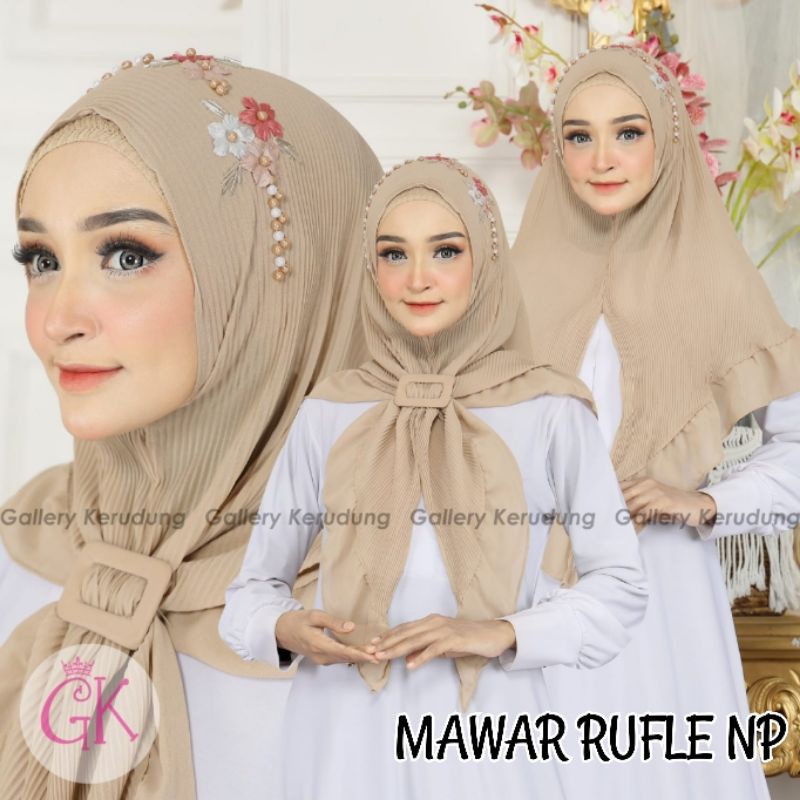 MAWAR RUFLE NP GK / JILBAB PLISKET GESPER / JILBAB PLISKET INSTAN / JILBAB INSTAN NON PET / JILBAB R