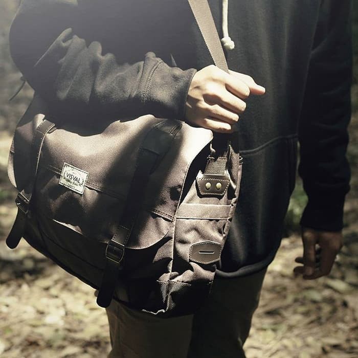 TERBARU Tas Selempang Laptop Visval Massive Branded Sling Bag Ori Kuliah Kerja