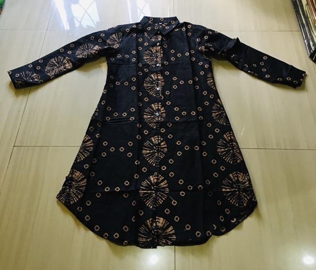 Batik Tunik Shibori Jumputan Terbar /zkl35 Yelbor Navbor / Merkunhi / Original..