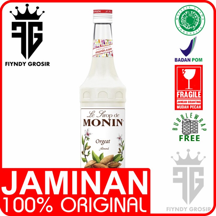 

ALMOND SYRUP 700ml merk MONIN / Sirup / Cafe / Monin / Kedai / Kopi