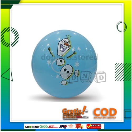 Mainan Anak Innovative Ball Bola Karet Karakter Disney Frozen Elsa Ana