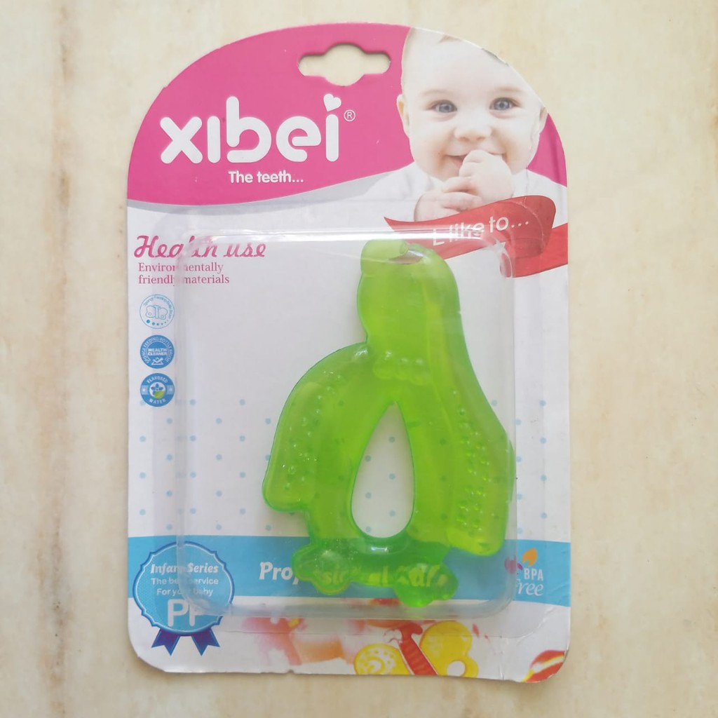 Xibei Teether Mainan Gigitan Bayi - Green Seagull