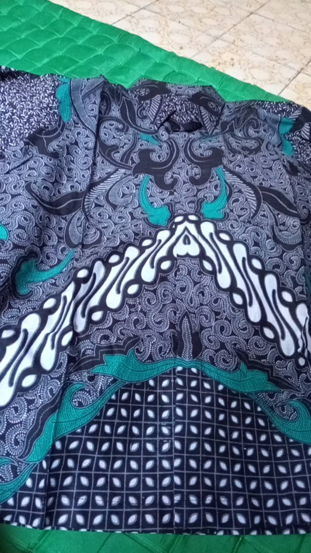 Batik Couple Keluarga Sania Ruffle Ori Ndoro Jowi Dnt Dimensi Abu