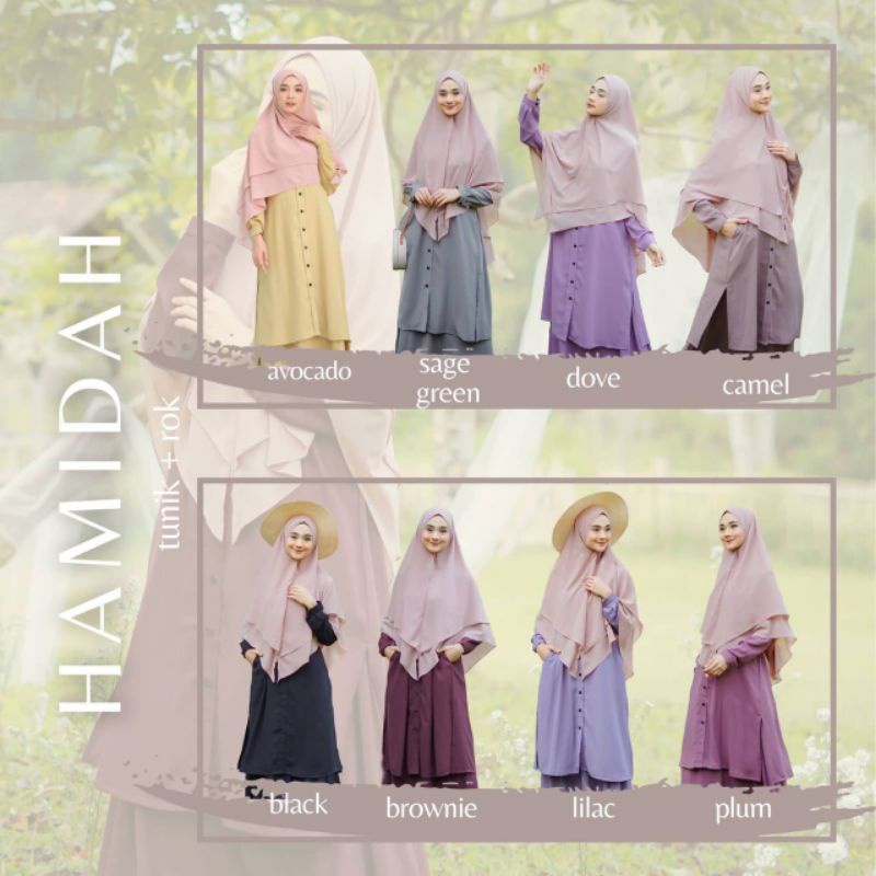 Hamidah  Set Tunik Rok