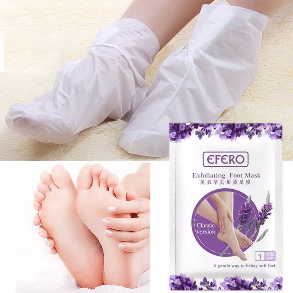 SHINE STAR - [ COD ] EFERO Mask Foot Masker Kaki / Perawatan Kaki Tumit Kering Pecah2 dan Mengelupas Kulit Mati