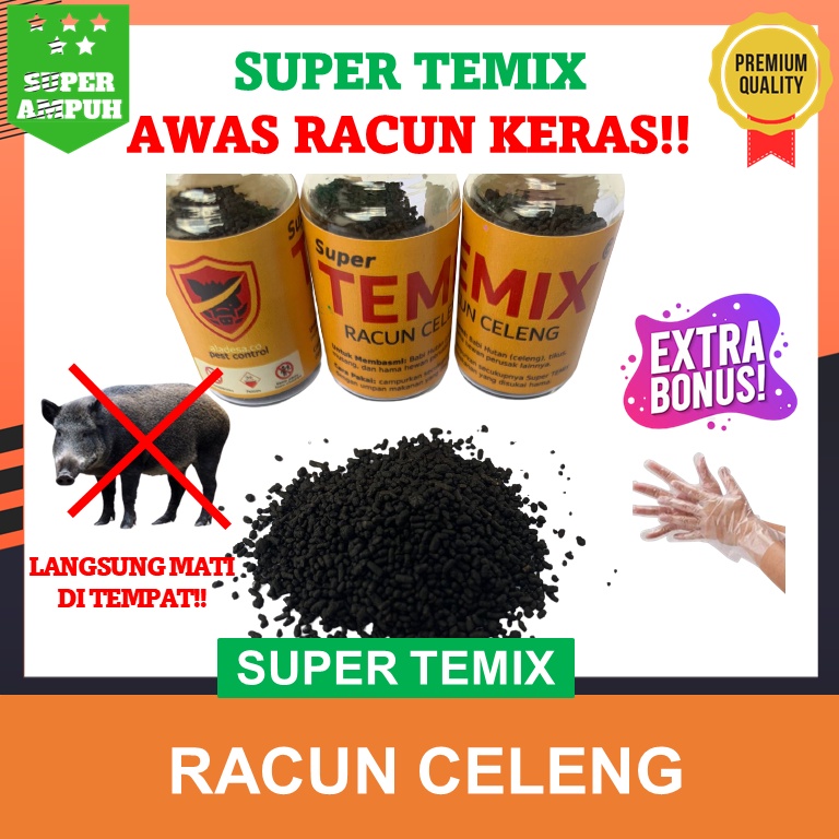 TEMIX PEMBASMI HAMA CELENG RACUN TIKUS BABI HUTAN DAN MUSANG PALING AMPUH