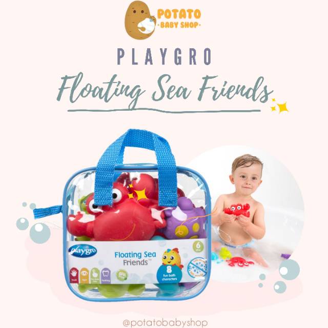 Playgro - Floating Sea Friends Bath Toys