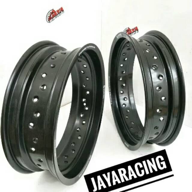Velg Hitam Black ring 14 Tapak lebar 350 300 mdl Tk depan belakang