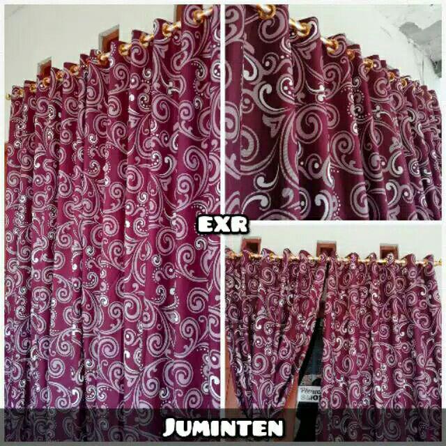 Gorden Smokring Pintu Jendela Murah Motif Baru