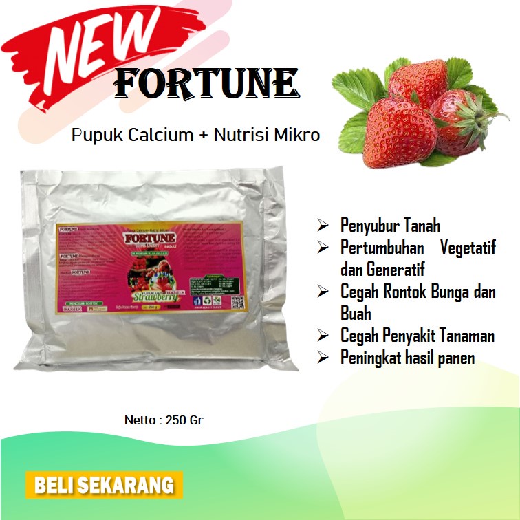 Pupuk Booster Strawberry - Pupuk Strawberry Alami - Pupuk Buah Strawberry