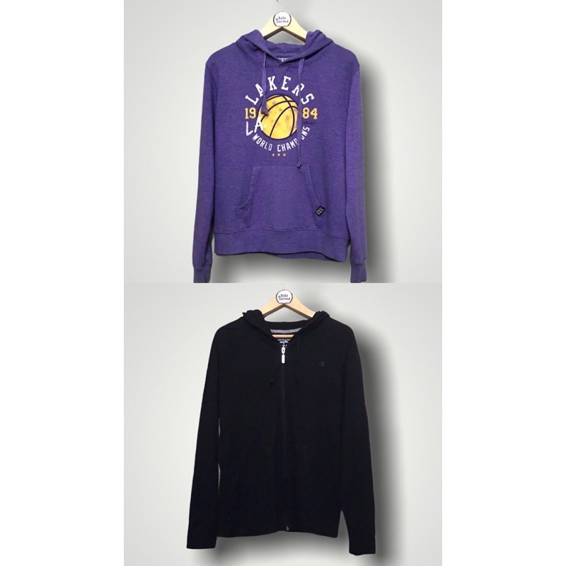 Hoodie Lakers dan Champion original second