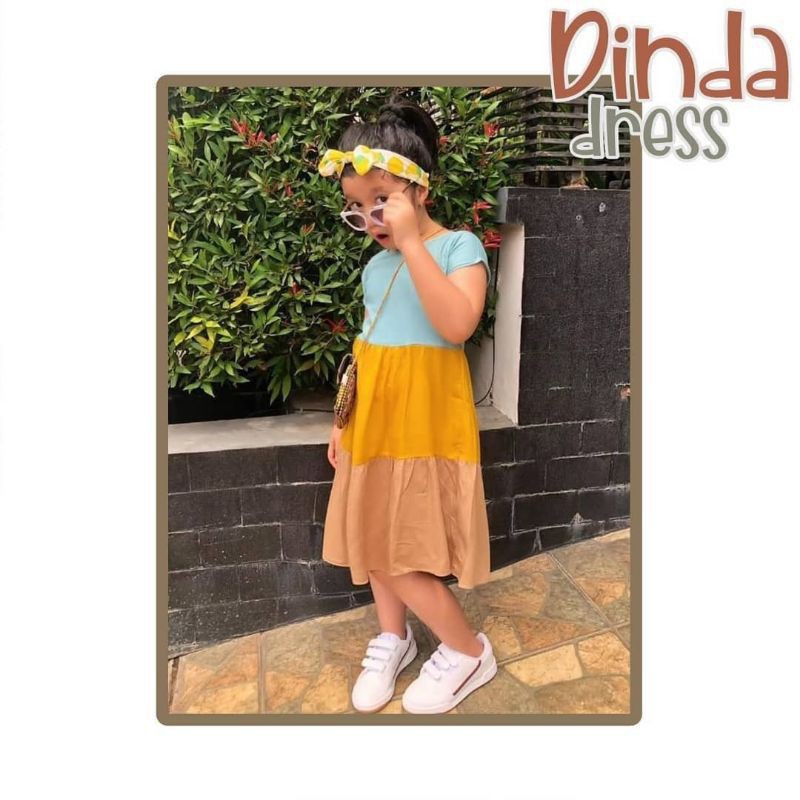 Dinda Dress homedress anak perempuan adem katun rayon