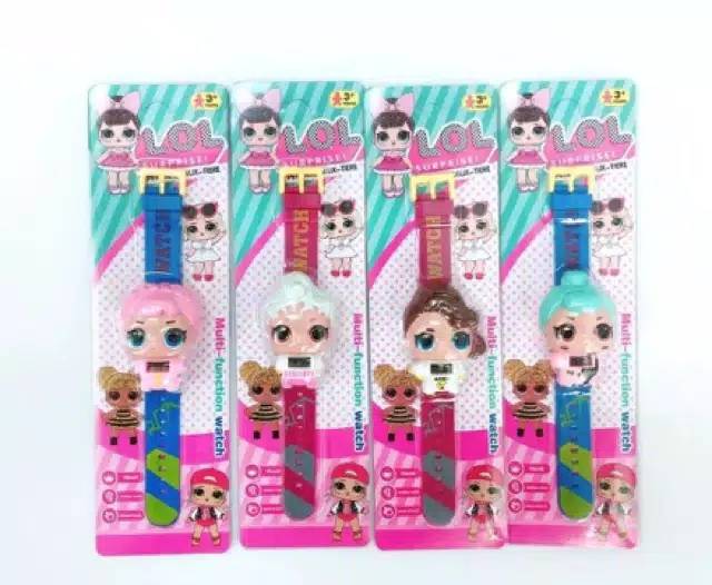 (lolipop)0899 Jam tangan anak geser berkarater lucu