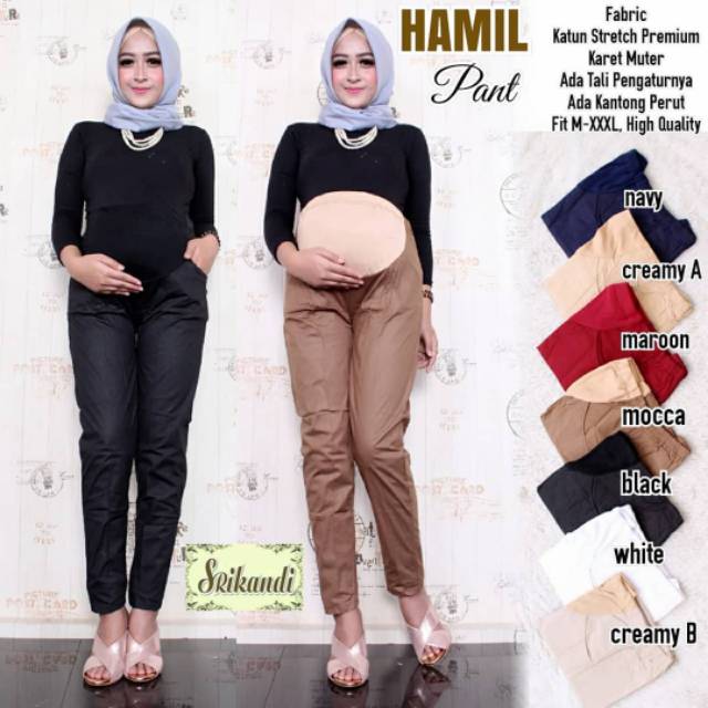 Celana Hamil JUMBO (LP ±75-125cm) Katun Stretch //JF4656