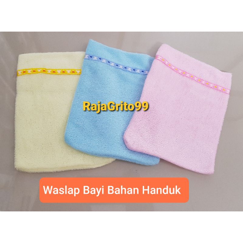 Waslap Bayi Kotak KTK Tebal Dobel Halus - Handuk Tangan Bayi Dua Lapis / Perlengkapan Mandi bayi - Handuk Bayi Tebal