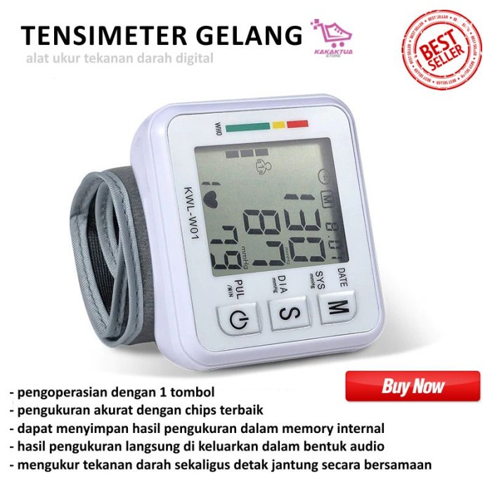 Alat Pengukur Tekanan Darah digital / Cek Tensi Digital - praktis
