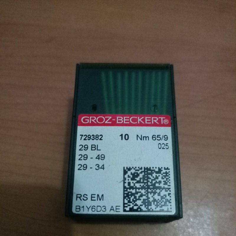 jarum groz beckert 29 BL nomor 9 isi 10 jarum