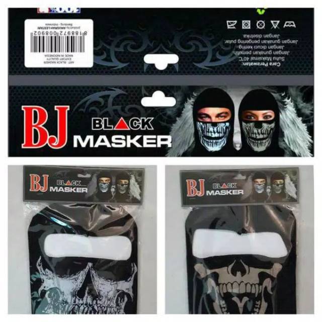 Masker ninja BJ black masker ninja tengkorak