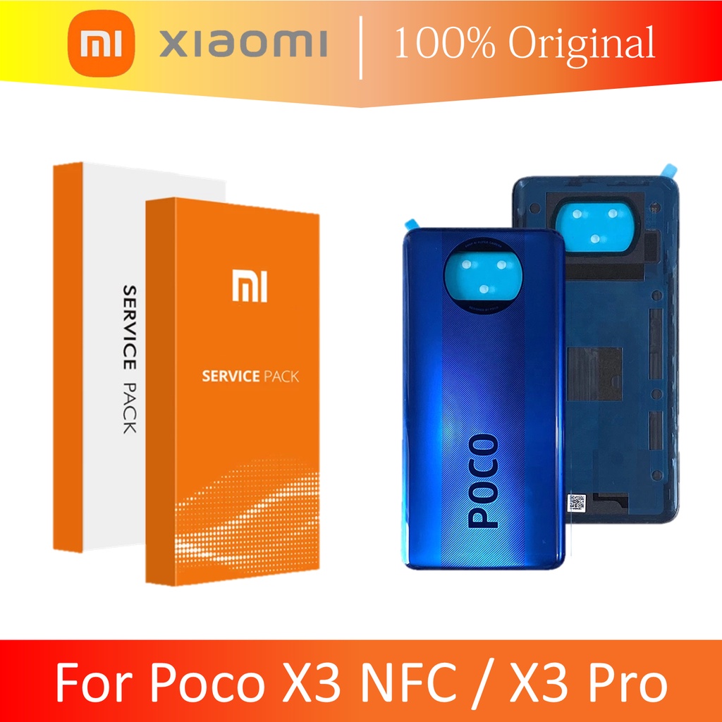 [ CHECK.ID ] BACKDOOR BACK COVER CASING XIAOMI POCOPHONE POCO X3 NFC ORIGINAL SERVICE PRODUCT