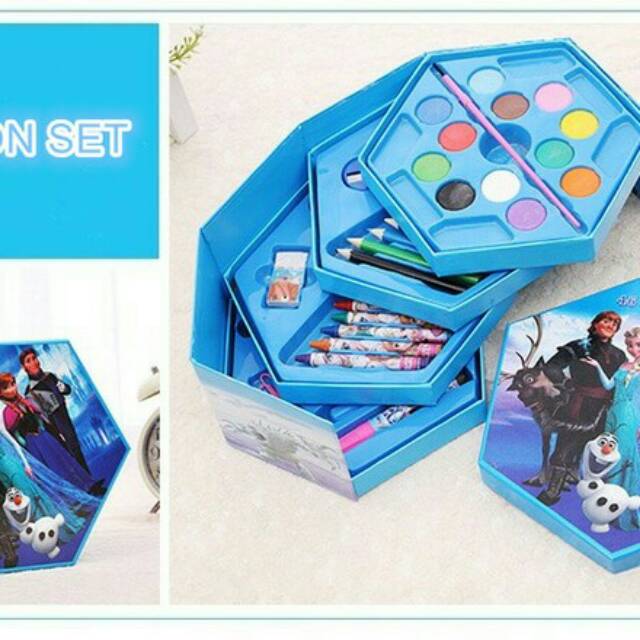 

CRAYON SET 4 TINGKAT 46 ISI TERMURAH