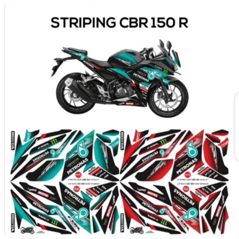 Striping cbr 150 r facelift striping motor cbr 150 r facelift petronas Striping petronad cbr 150 fac