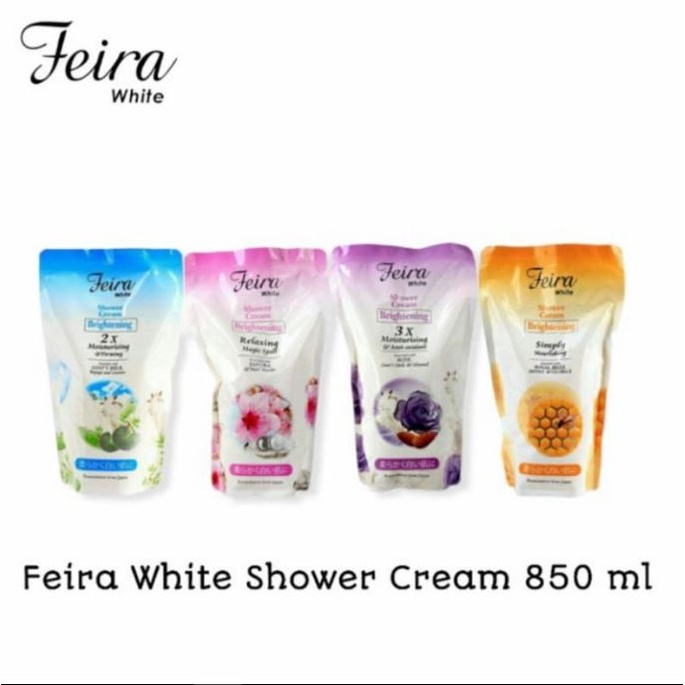 ☘️Yuri Kosmetik☘️ FEIRA SHOWER CREAM REFIL 850ml