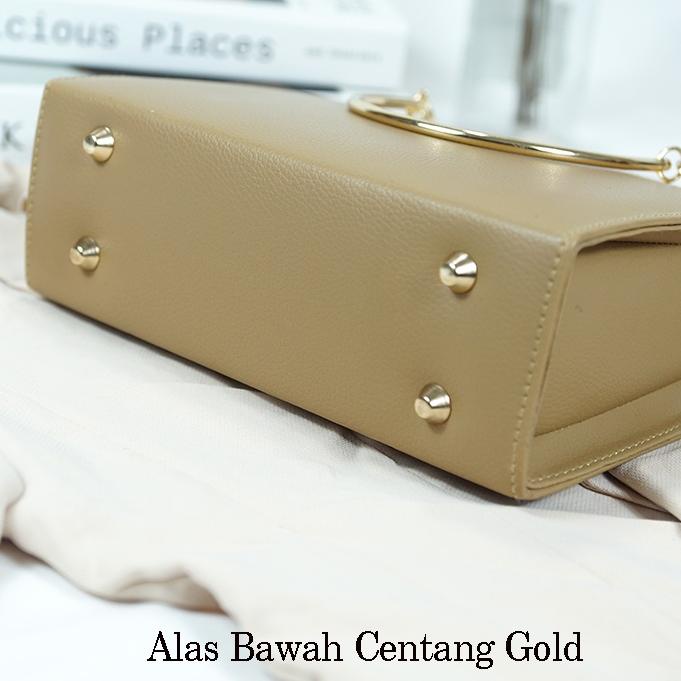 Luna Aura Tas Selempang Jinjing Wanita Gagang Besi Simple Dan Elegan Tas Pesta Wanita Tas Gagang Bes