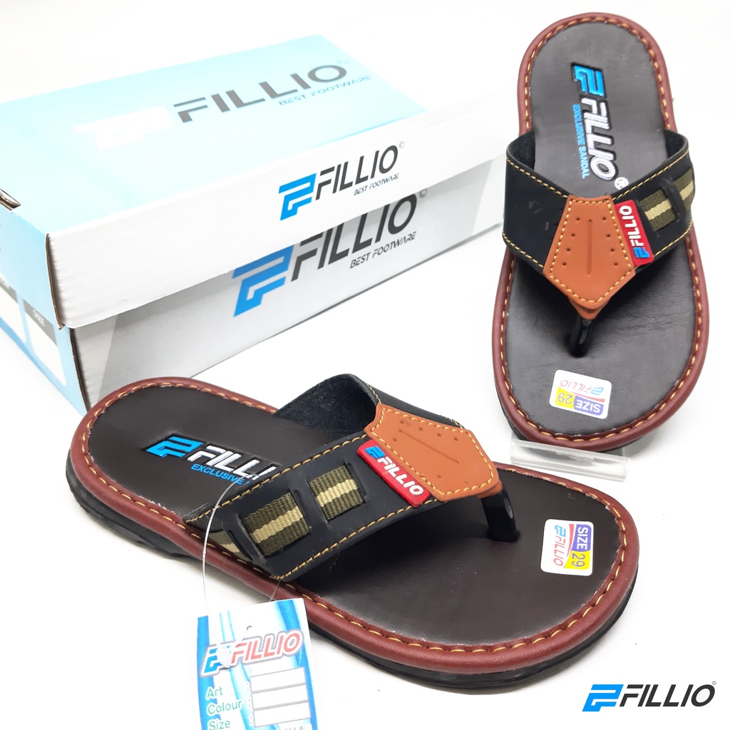 SANDAL ANAK COWOK JAPIT ORIGINAL FILLIO TERBARU ANK8 MURAH ELEGAN