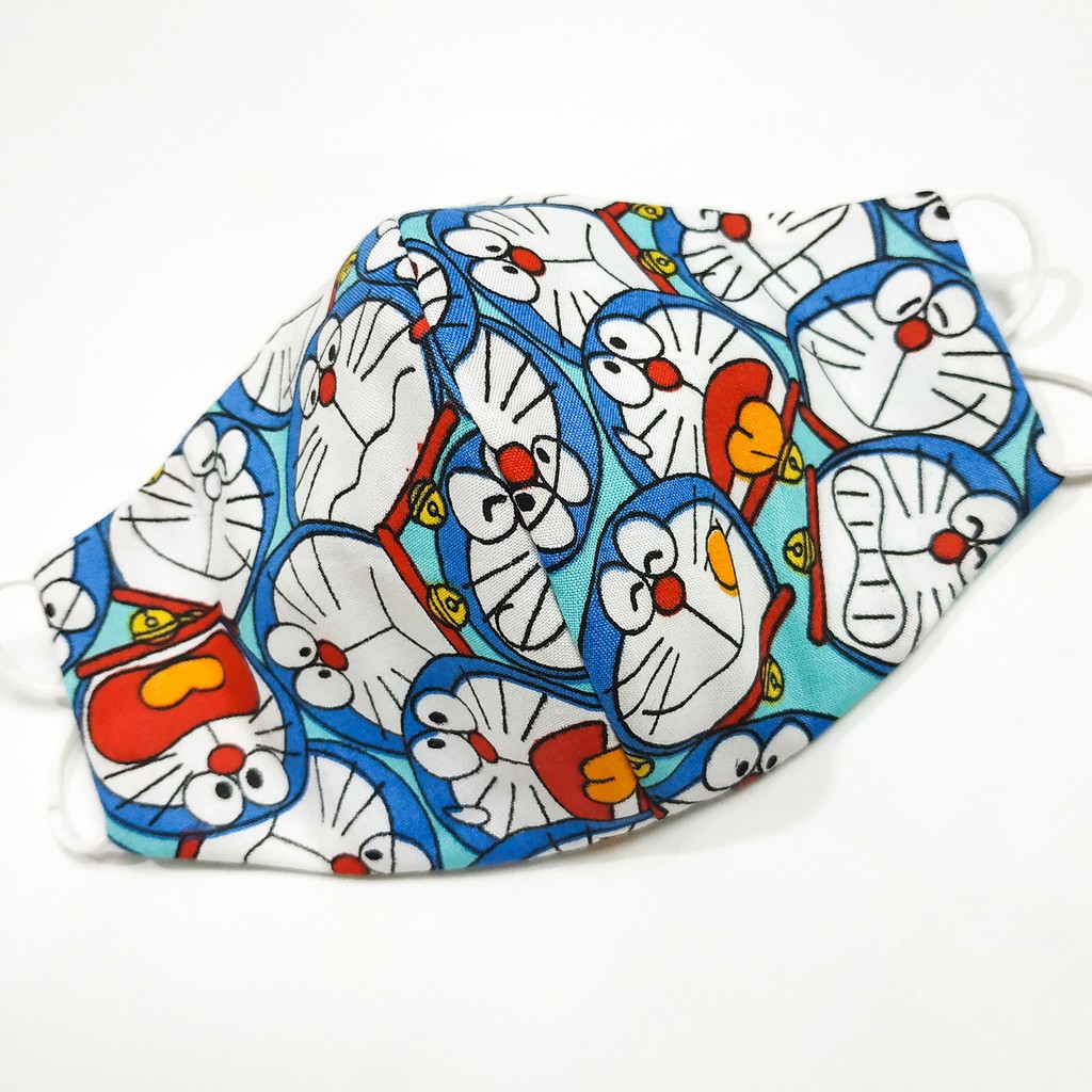 Masker Katun Motif ( Doraemon )