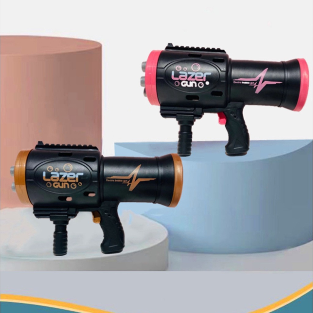[tma]Laser Bubble Gun 2 in 1 / Mainan Anak Tembak Gelembung 2 in 1 / Mainan Anak Tembak Busa Gelembung