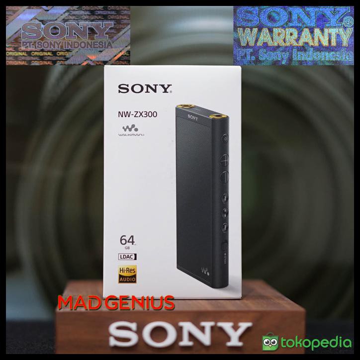 Sony Original Nw-Zx300 / Nw Zx300 / Nwzx300 Black Hi-Res Walkman 64Gb