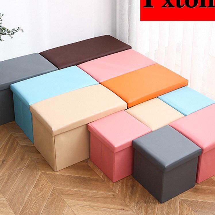 ↫ Storage Box Kursi Penyimpanan Serbaguna Organizer Box Kursi Box Lipat / Storage Box Sofa BANGKU る