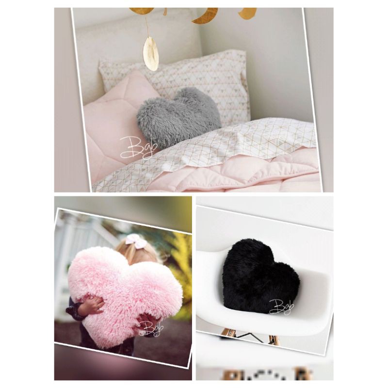 BGB Bantal love CANTIK bulu rasfur Karindo