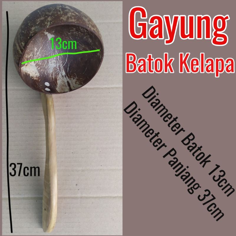 Gayung Batok Kelapa Besar - Gayung Kayu Klasik Tradisional - Siwur Siraman Tempurung