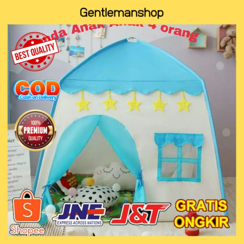 Tenda Anak Anak Perempuan Laki Laki  Karakter Jumbo 3 Orang (( COD)) ] Mainan Outdoor Termurah