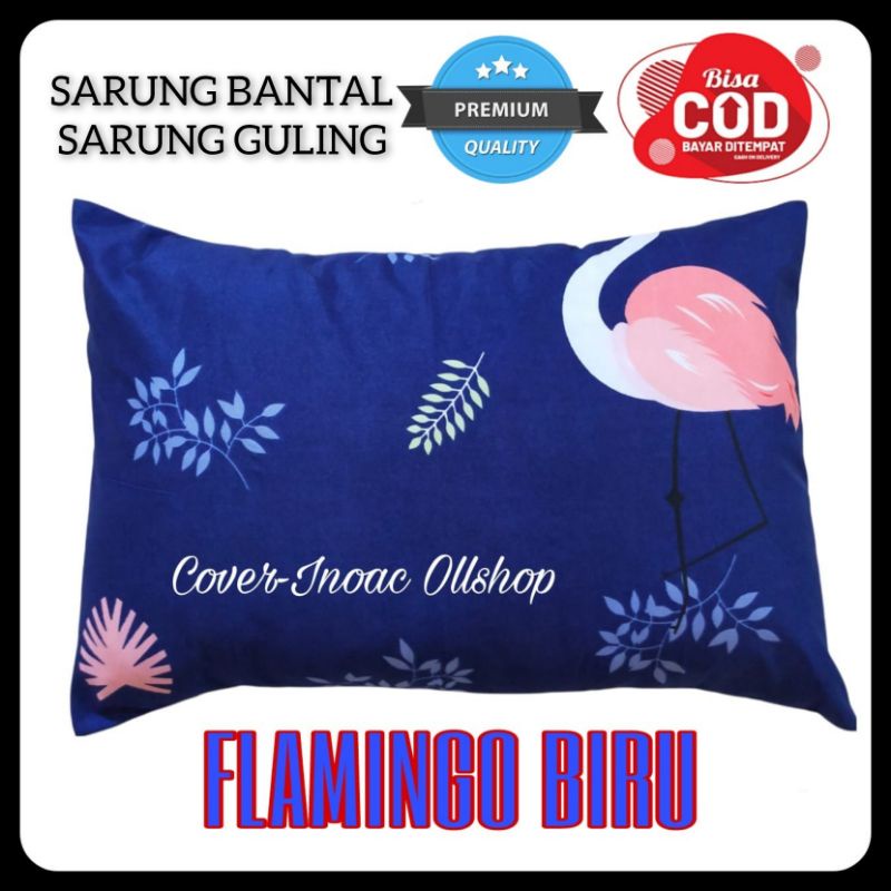 (Termurah) Sarung Bantal &amp; Sarung Guling Tidur Kepala Motif-Polos