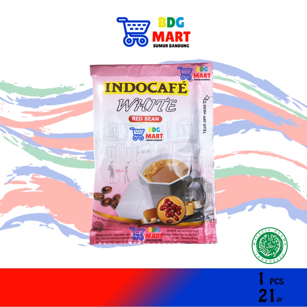 

ECER Indocafe White Red Bean Rasa Kacang Merah - 21gr