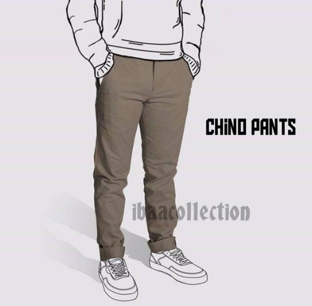 Celana Chino Panjang Pria - Celana Katun Stretch [ BISA COD ]