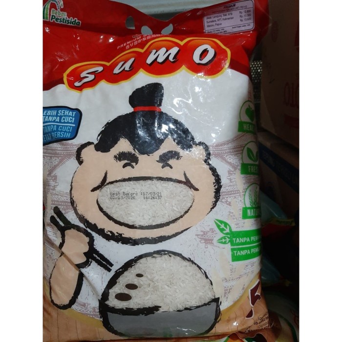 

978EqW Beras Sumo Premium Kemasan Merah 5 Kg WQ0112