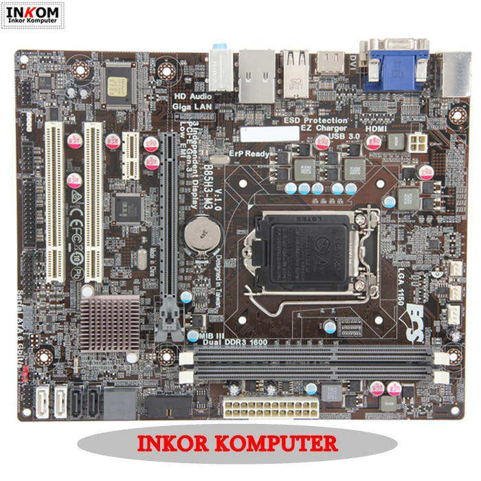 Motherboard Mobo Mainboard B85 Intel LGA1150 ECS Onboard