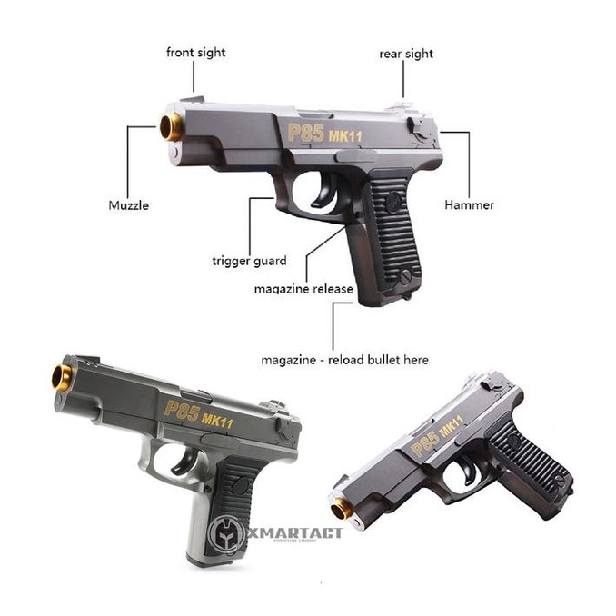 Toy Gun WGG MK-11 P85 Water Gel Blaster Manual Spring .