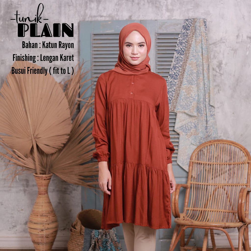 TERMURAH BEST SELLER TUNIK DEWASA  POLOS BAJU  ATASAN  