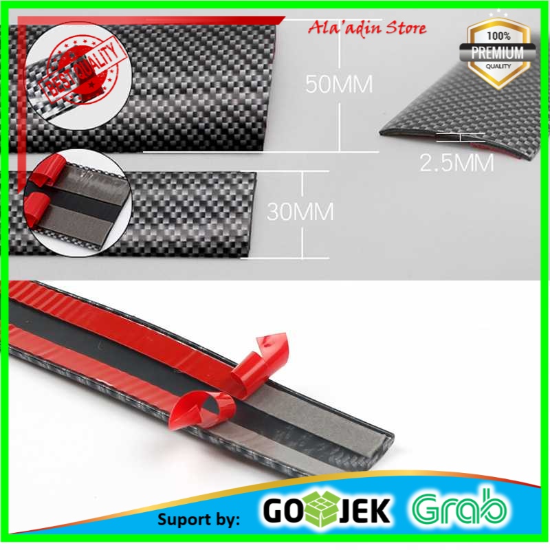 Cuci Gudang Stiker Vinyl Carbon Fiber Mobil 5 x 250 CM - C38404